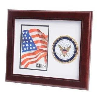 U.S. Navy Medallion Portrait Picture Frame. The Military Gift Store