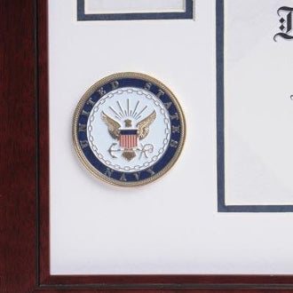 U.S. Navy Medallion Certificate and Medal Frame. The Military Gift Store