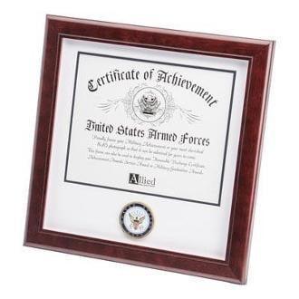 U.S. Navy Medallion Certificate Frame The Military Gift Store