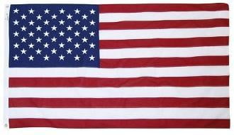 American Flag 5ft x 9.5ft Cotton by Valley Forge, Memorial of US forces. The Military Gift Store