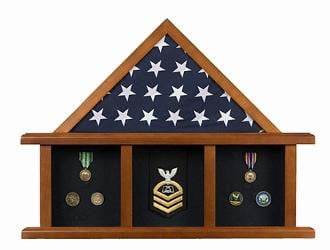 The Colonial Flag Display Case Measures 24H x 32W x 3 3/4D The Military Gift Store