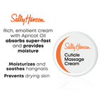 Sally Hansen Cuticle Massage Cream, with Apricot Oil, 0.4 fl oz, Softens, Moisturizes and Conditions