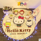 Explosion models Ins cotton car storage mat storage toy mats Round outing children climbing mat storage bag Pi-Mart