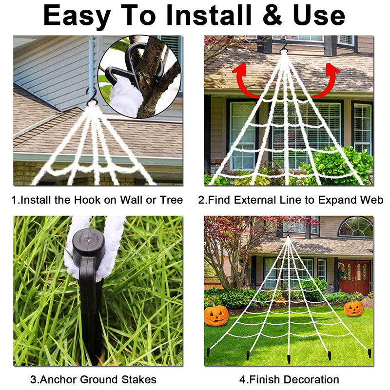 Halloween Spider Webs Decorations with Fake Spiders, Super Stretchy Cobwebs for Halloween decor Indoor and Outdoor - SJB-DIAMOND ELITES