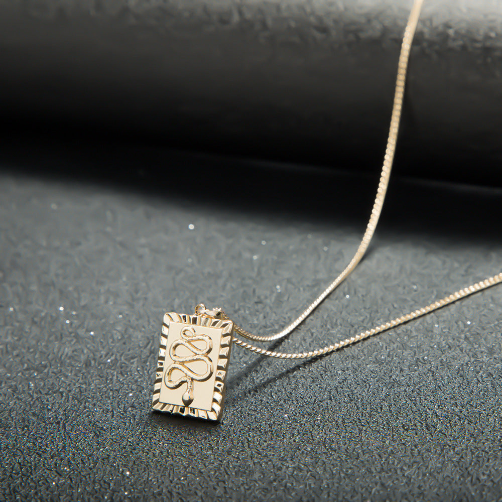 Fashion pendant snake pendant necklace female personality simple necklace - SJB-DIAMOND ELITES