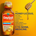 Vicks DayQuil Severe Liquid Medicine, Cold, Cough & Flu, over-the-Counter Medicine, Honey, 12 Oz