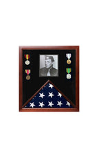 Military Photo Flag and Medal Display Case The Military Gift Store