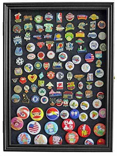 Display Case Wall Frame Cabinet for Military Medals, Pins, Patches The Military Gift Store