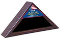 Cherry Wood Triangle Flag Display Case for 5'x9.5' Flag The Military Gift Store