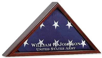 American Flag Display Case for Funeral Burial Flag Shadow Box The Military Gift Store