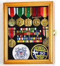 Military Pin Display Case Cabinet Box for Medals Pins Patches Insignia The Military Gift Store
