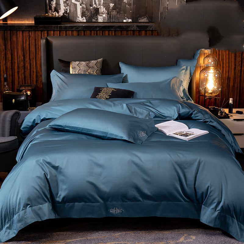 Four-piece long-staple cotton cotton duvet cover sheet Pi-Mart