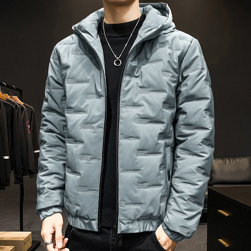 Winter cotton-padded casual coat jacket hooded