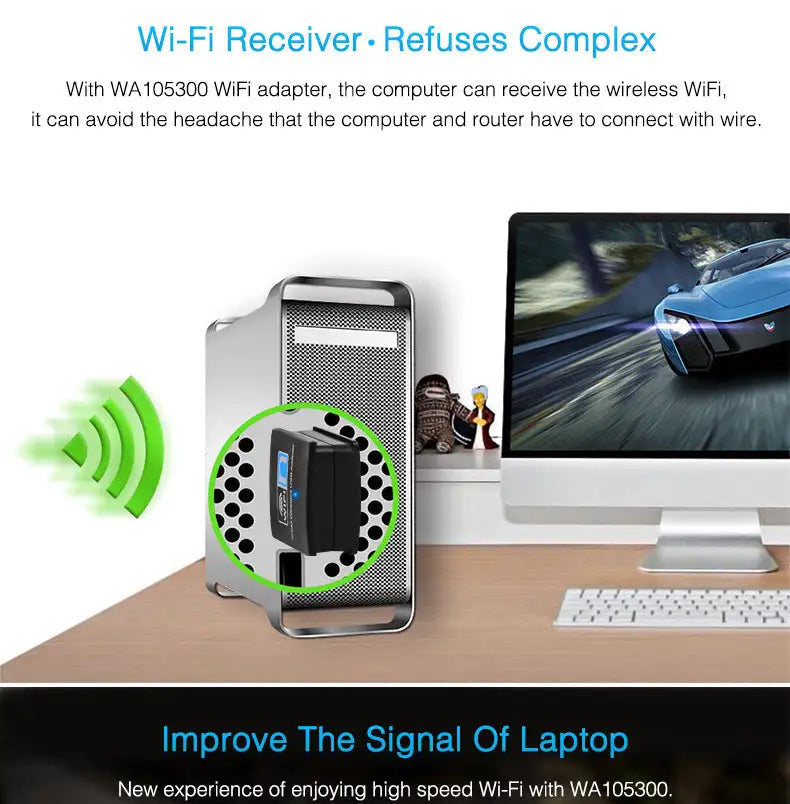 WIFI wireless receiver mini wireless card Lootquake LLC