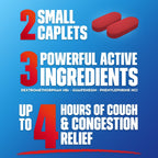 Mucinex Fast-Max Severe Congestion & Cough Medicine, OTC Sinus/Nasal Decongestant, 20 Caplets