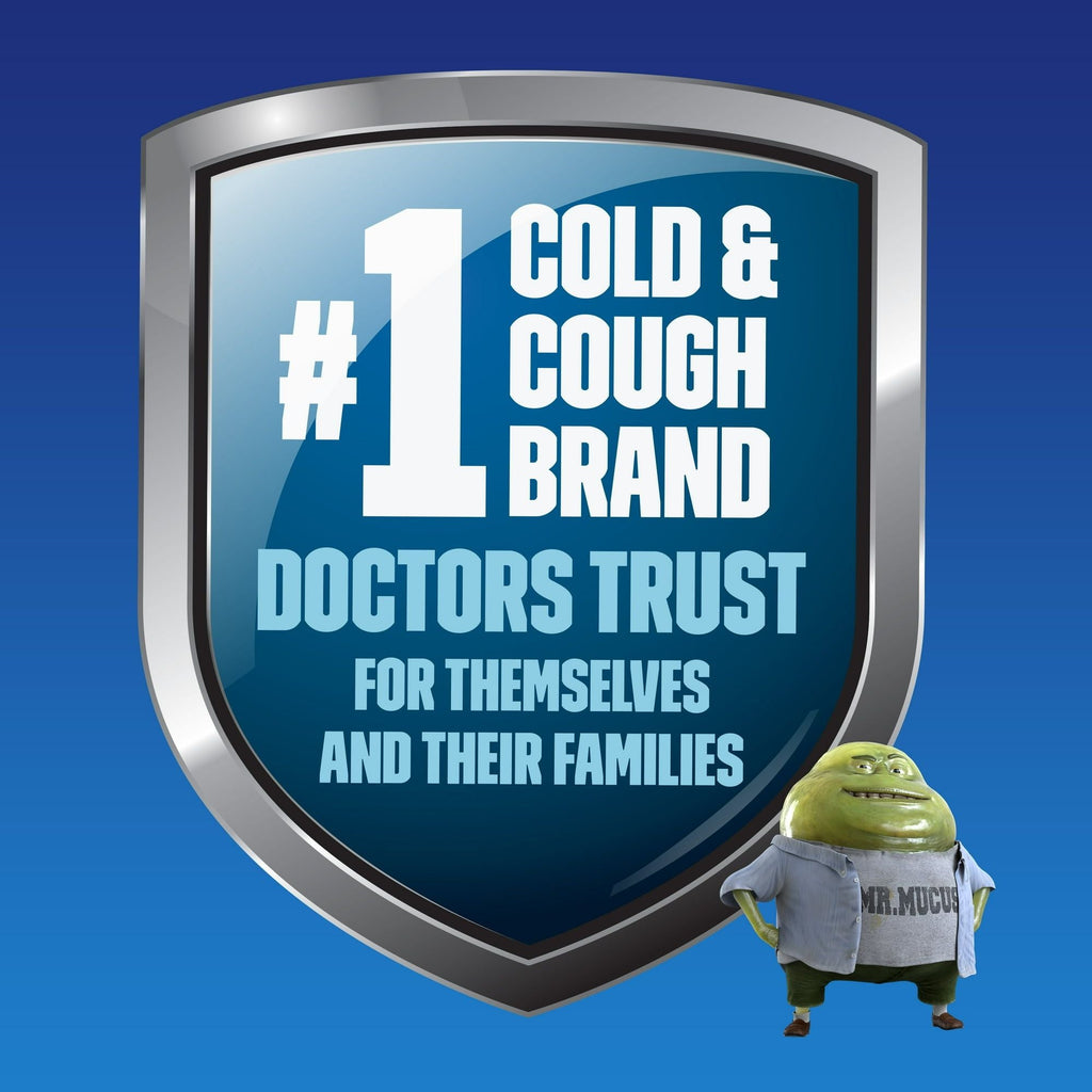 Mucinex Fast-Max Cold, Flu, & Sore Throat Relief Medicine, OTC Cough Suppressant, 16 Liquid Gels