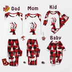 European And American Deer Head Print Parent-child Home Service Suit Pi-Mart
