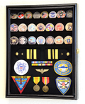 Challenge Coin/Medals/Pins/Badges/Ribbons/Insignia/Buttons Chips Combo Display Case Box The Military Gift Store