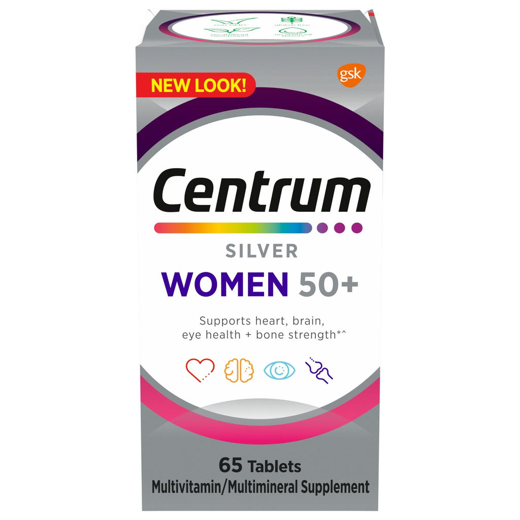 Centrum Silver Multivitamins for Women Over 50; Multimineral Supplement; 65 Count EasyOptionXY LLC