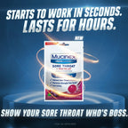 Mucinex InstaSoothe Sore Throat + Pain Relief Elderberry & Wild Cherry Flavor, Fast Acting, Powerful Sore Throat Oral Pain Reliever, 20 Medicated Drops