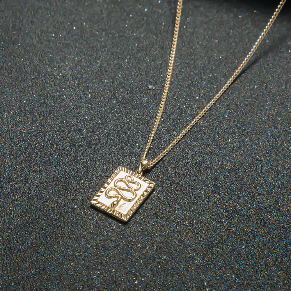 Fashion pendant snake pendant necklace female personality simple necklace - SJB-DIAMOND ELITES