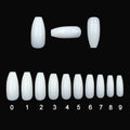 500 transparent  natural fake nails Pi-Mart