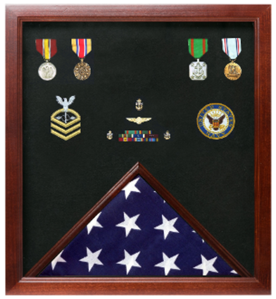 Military Flag and Medal Display Case. The Military Gift Store