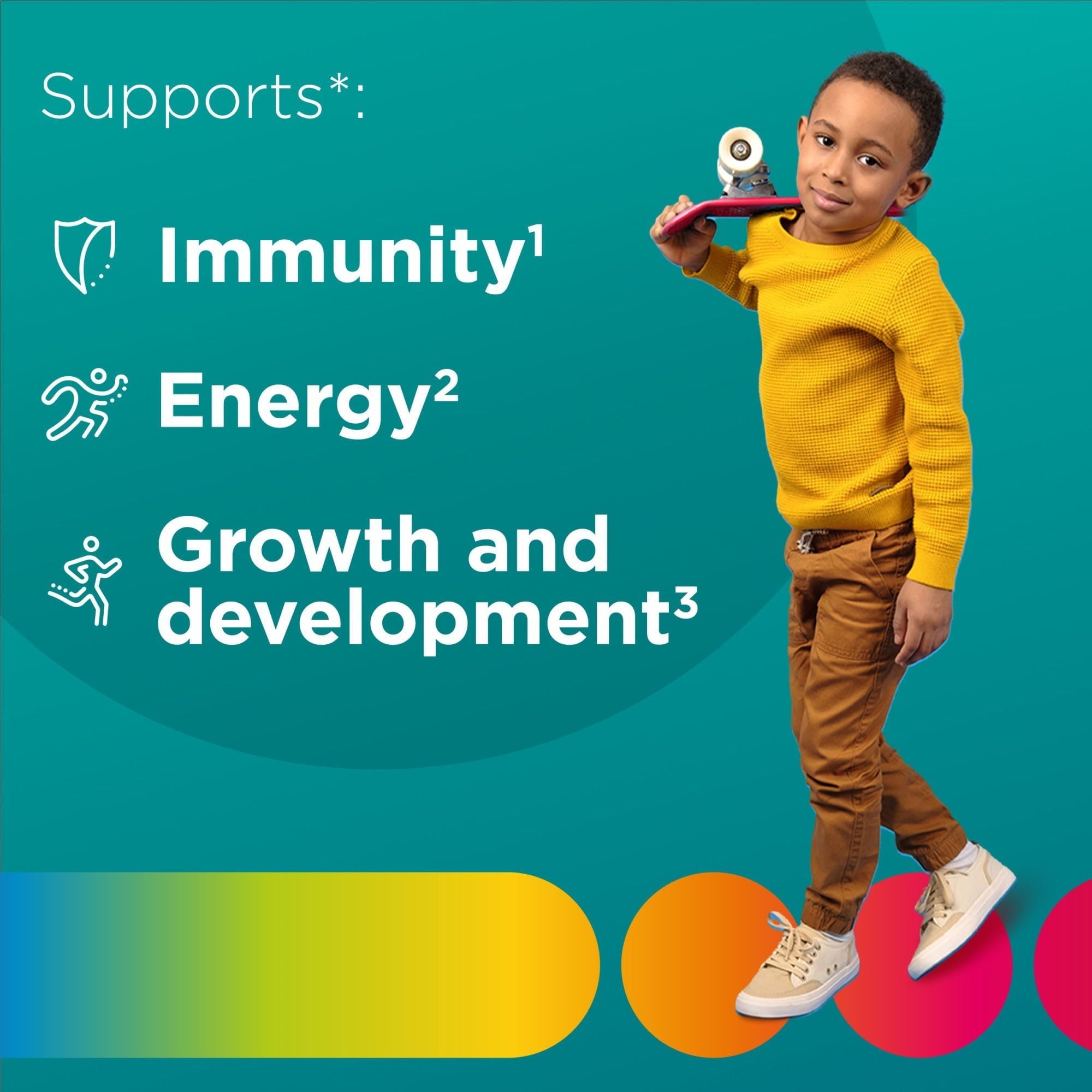 Centrum Kids Multivitamin Gummies; Tropical Punch Flavor Made; 110 Count EasyOptionXY LLC