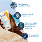 CeraVe Hydrating Sheer Face & Body Sunscreen Lotion SPF 30 for All Skin Types, 3 fl oz