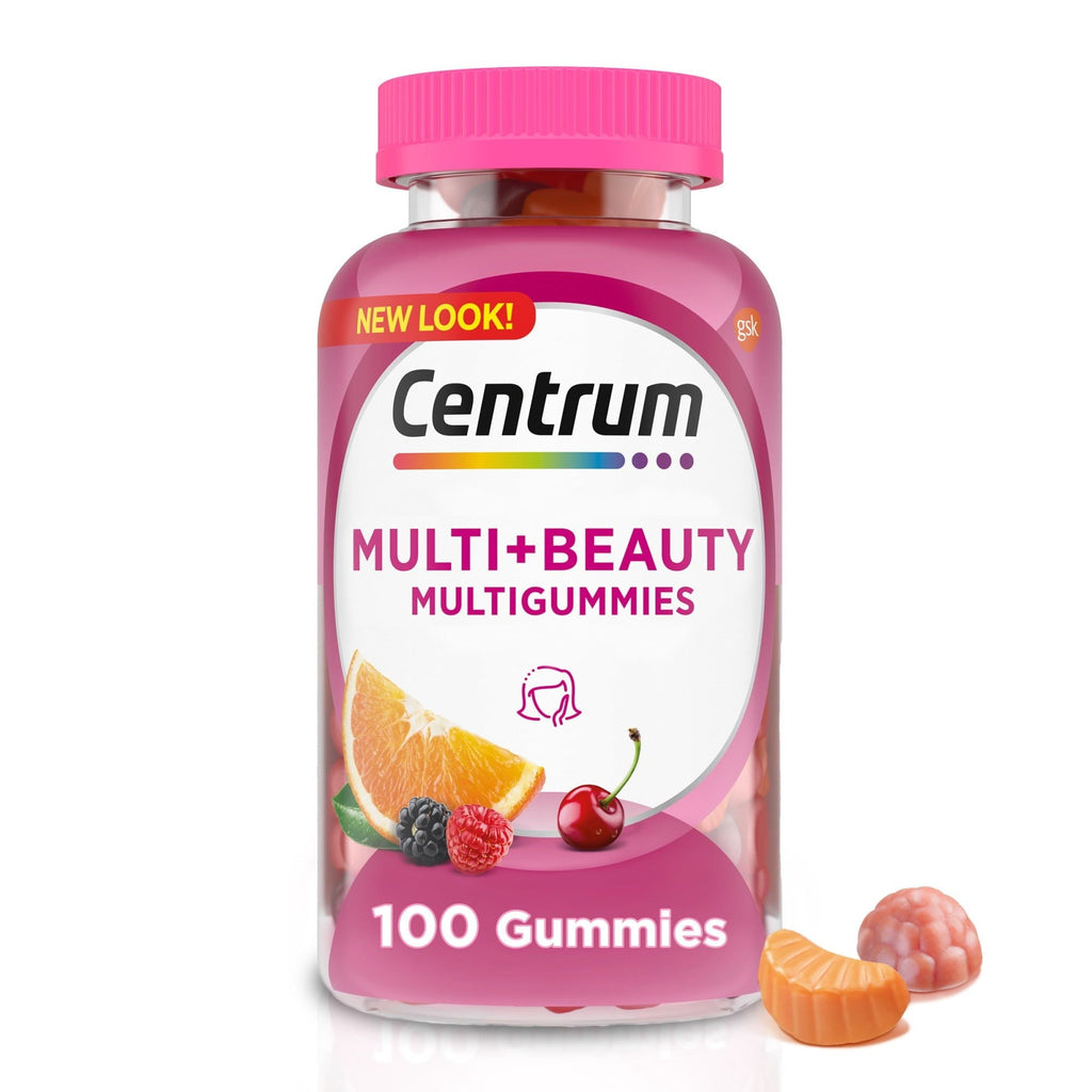 Centrum Multi Plus Beauty Women's Multivitamin Gummies; 100 Count EasyOptionXY LLC