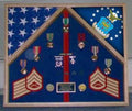 Navy Frame, Navy Flag Display Case, Navy Gifts hold a flag up to 5’ x 9.6’ The Military Gift Store