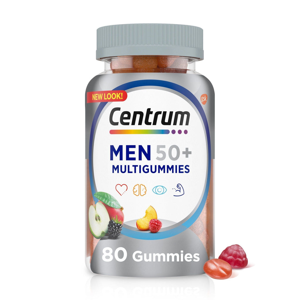Centrum Multigummies Multivitamin for Men 50 Plus Gummies; 80 Count EasyOptionXY LLC