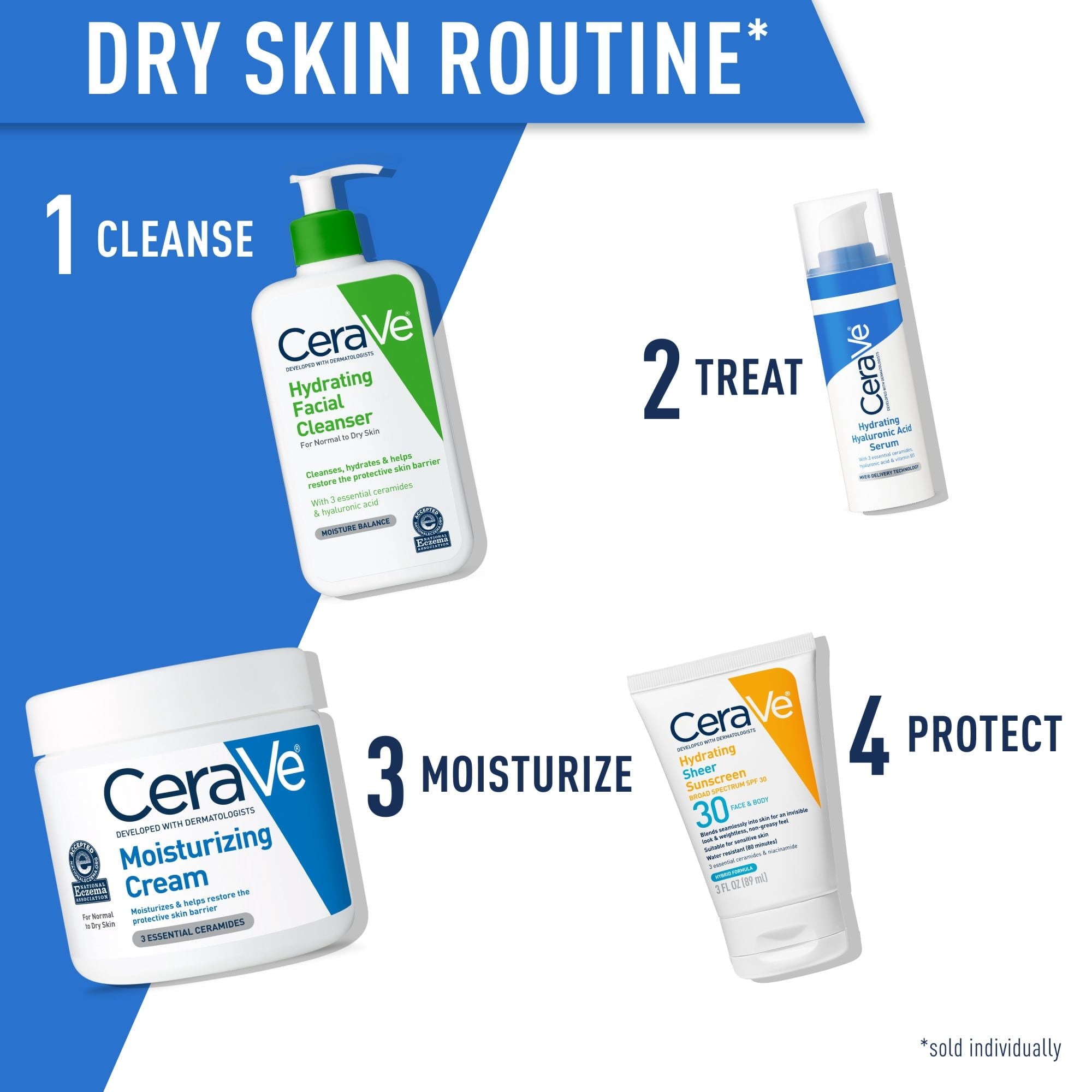CeraVe Moisturizing Cream, Face Moisturizer & Body Lotion for Normal to Very Dry Skin, 8 oz EasyOptionXY LLC