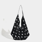 Hobo tote bag, simple digital printed canvas bag, versatile slouchy bag, shoulder bag bag - SJB-DIAMOND ELITES