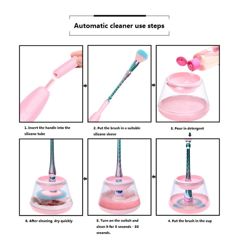 Electric Makeup Brush Cleaner Set Pi-Mart
