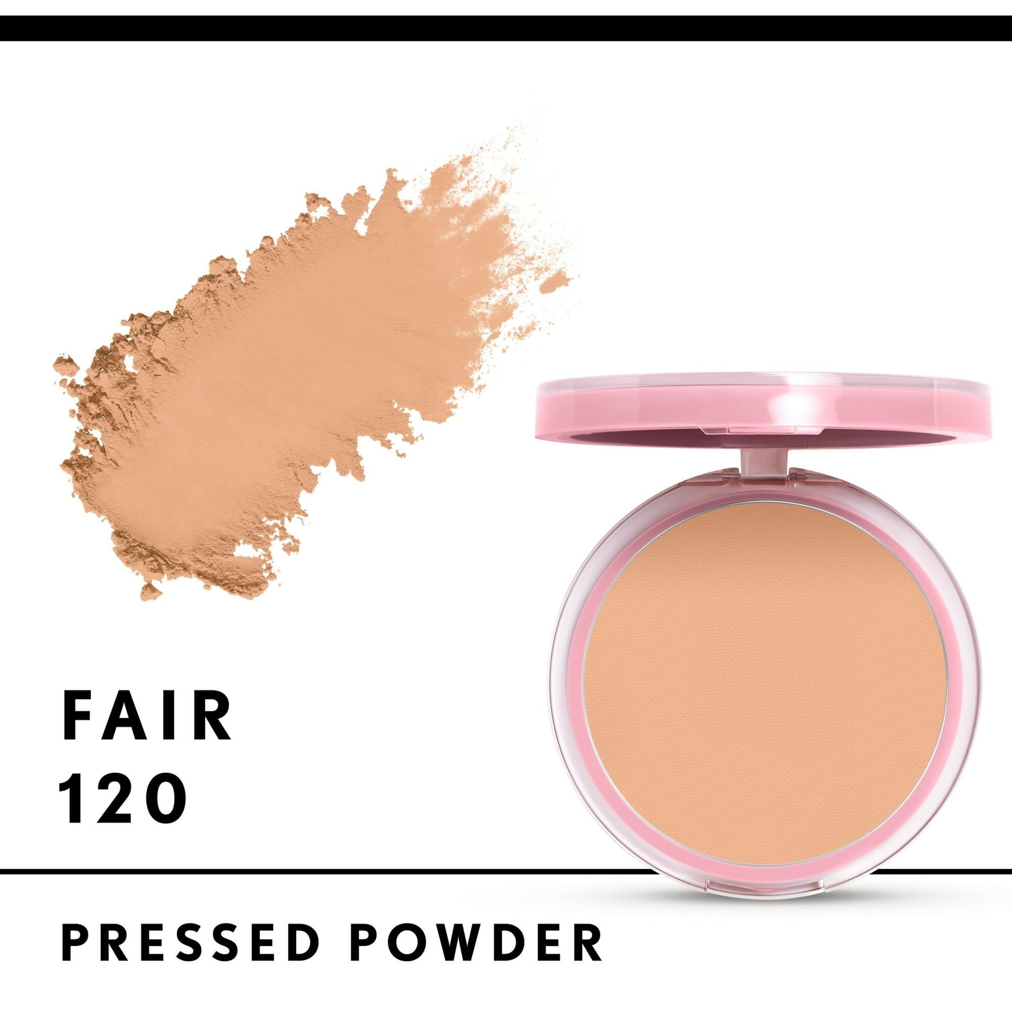 COVERGIRL Clean Fresh Pressed Powder, 120 Fair, 0.35 oz, Oil and Talc Free, Full Coverage