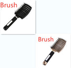 Hairbrush Anti Klit Brushy Haarborstel Women Detangler Hair Brush Bristle Nylon Scalp Massage  Teaser Hair Brush Comb Pi-Mart