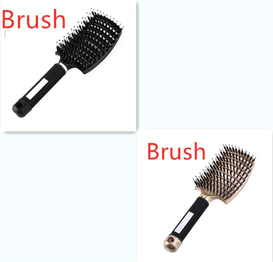 Hairbrush Anti Klit Brushy Haarborstel Women Detangler Hair Brush Bristle Nylon Scalp Massage  Teaser Hair Brush Comb Pi-Mart