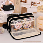 Simple Pencil Case Large Capacity – Dirt-Resistant Transparent Stationery Box for Primary School Students, Ideal Pencil Case