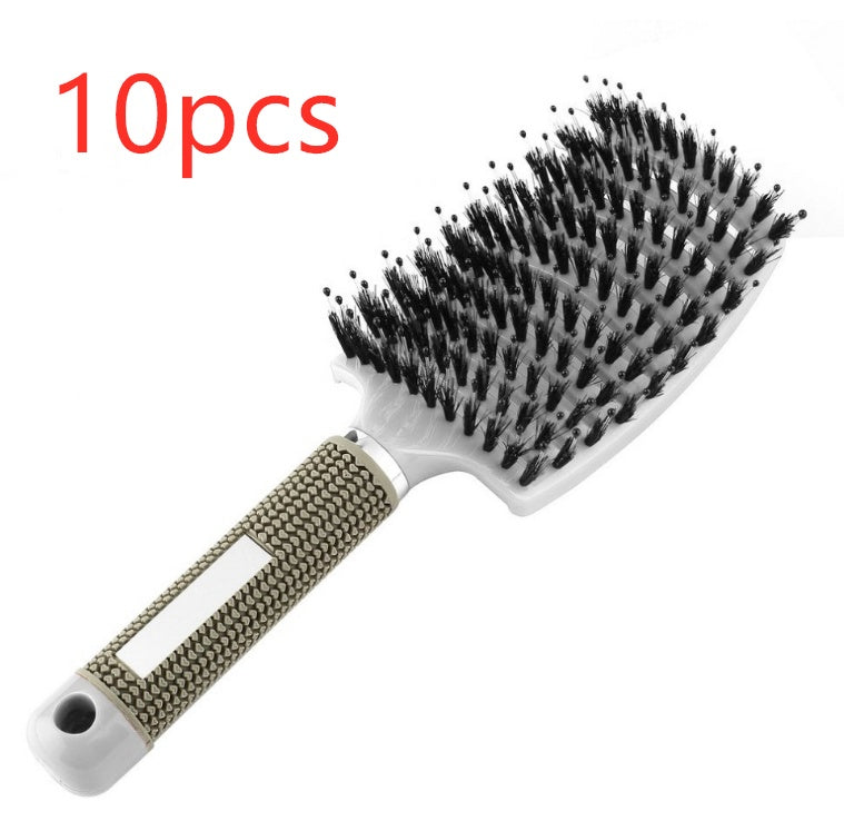 Hairbrush Anti Klit Brushy Haarborstel Women Detangler Hair Brush Bristle Nylon Scalp Massage  Teaser Hair Brush Comb Pi-Mart