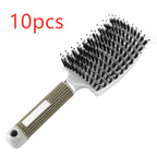 Hairbrush Anti Klit Brushy Haarborstel Women Detangler Hair Brush Bristle Nylon Scalp Massage  Teaser Hair Brush Comb Pi-Mart