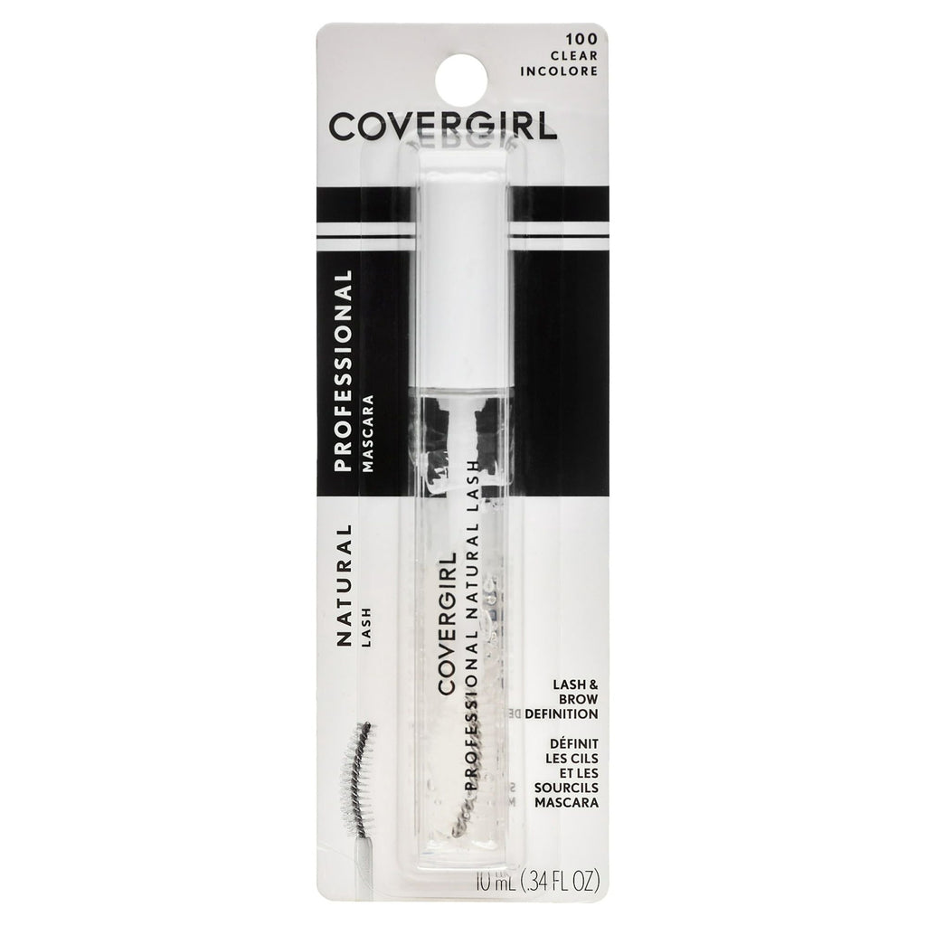 COVERGIRL Professional Natural Lash Mascara, Clear & Light Mascara, 0.34 Fl Oz ,Clear Eyebrow Gel, Hypoallergenic Mascara, Washes Off Easily, Tames Eyebrows EasyOptionXY LLC