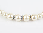 White Pearl Necklace Earring Bracelet Pi-Mart