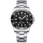 Quartz Watch Steel Band Calendar Fashion Pi-Mart