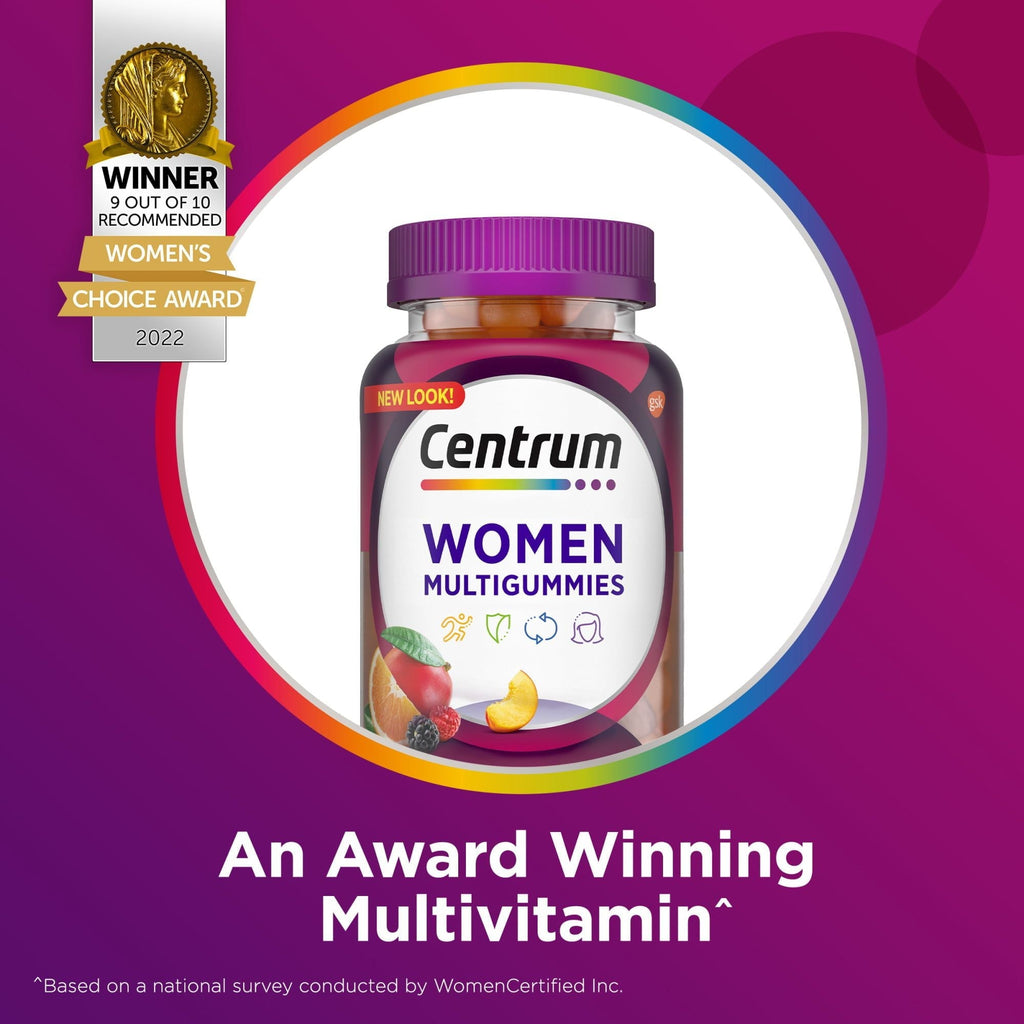 Centrum Multigummies Gummy for Women; Multivitamin/Multimineral Supplement; 100 Count EasyOptionXY LLC
