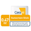 Sunscreen Stick SPF 50 by CeraVe for Unisex - 0.47 oz Sunscreen