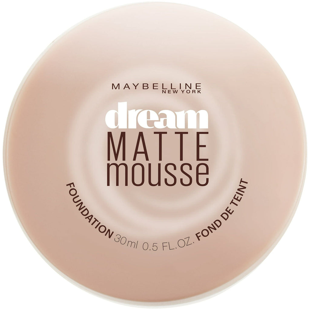 Maybelline Dream Matte Mousse Foundation Makeup, 20 Classic Ivory, 0.64 oz