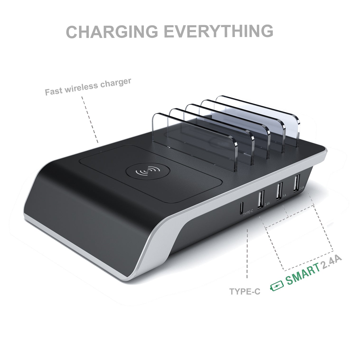 Mobile phone tablet charging stand tablet charging stand base Pi-Mart