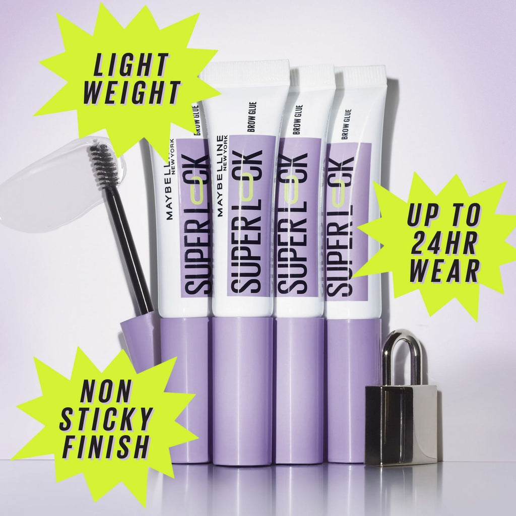 Maybelline Super Lock Brow Glue Clear Eyebrow Gel, Clear, 0.23 fl oz EasyOptionXY LLC