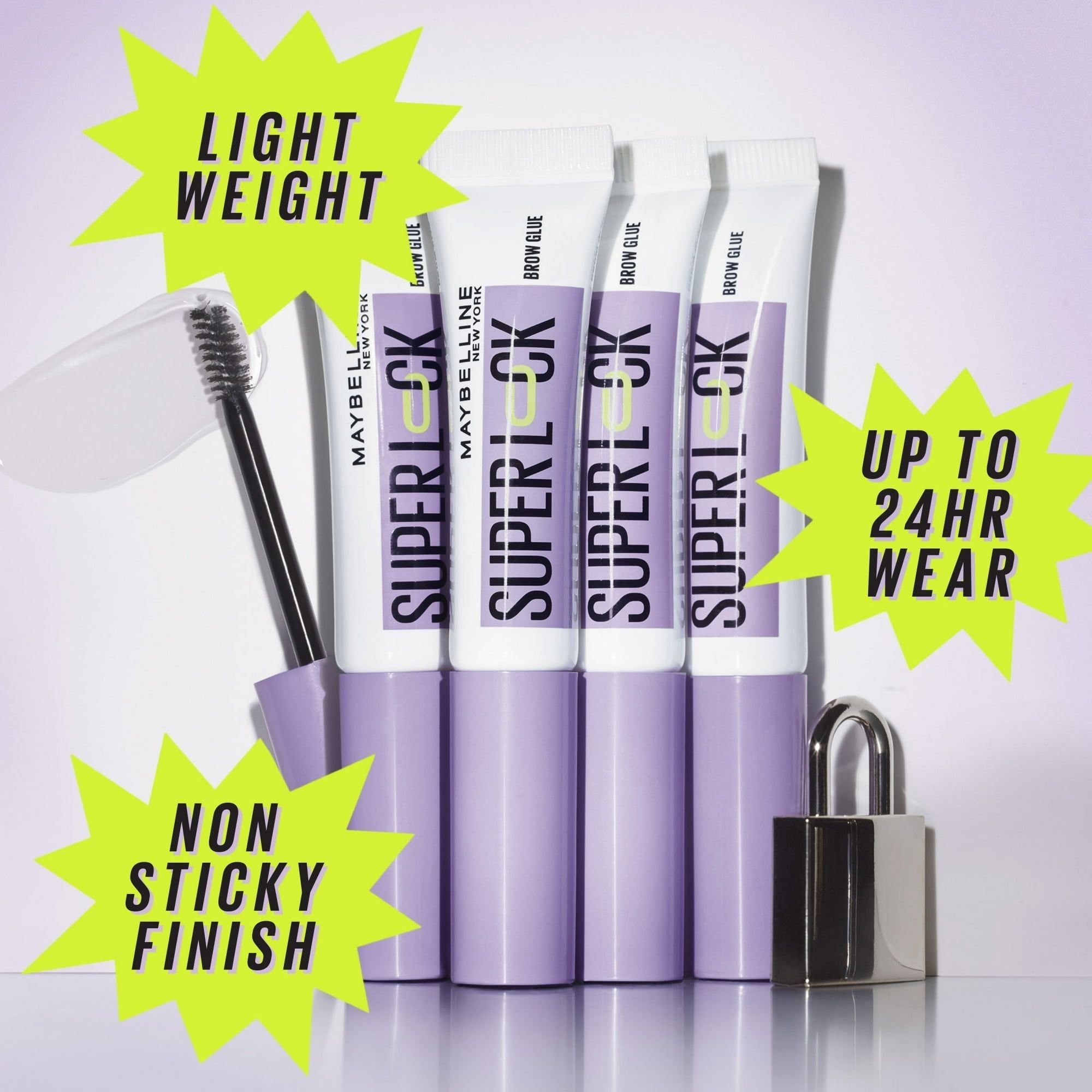 Maybelline Super Lock Brow Glue Clear Eyebrow Gel, Clear, 0.23 fl oz EasyOptionXY LLC